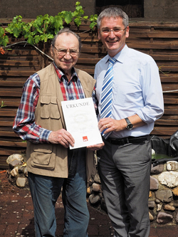 Jubilar Horst Kunze und MdL Hendrik Hering