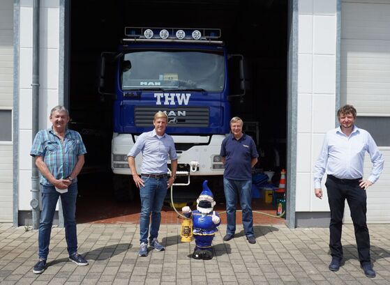 vlnr: Kurt Heimann, Christoph Schmitt, Frank Schulze und Thorsten Schomann